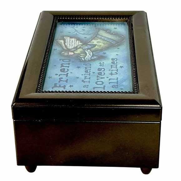 Wind Up Jewelry Music Box Angel Friend by Robin Davis Plays Beethoven Fur Elise - Picture 9 of 16